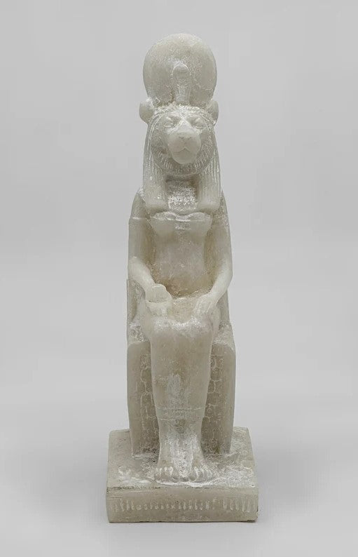 RARE Egyptian Goddess Sekhmet Statue – Lioness-Headed on Throne