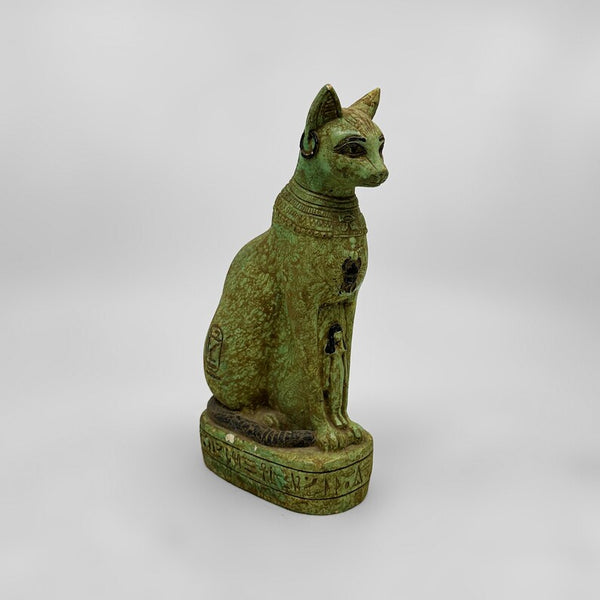 Authentic Bastet Statue – Handmade Egyptian Goddess of Protection