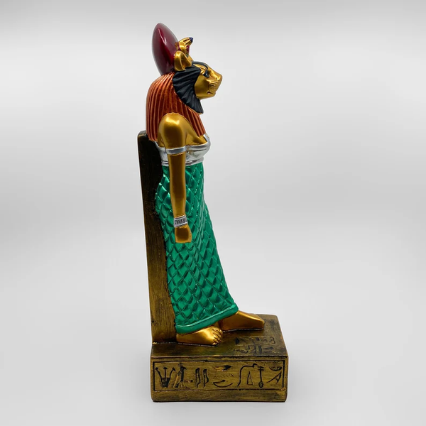 Mythic Sekhmet Sculpture - Large Artisan-Made Goddess Statue