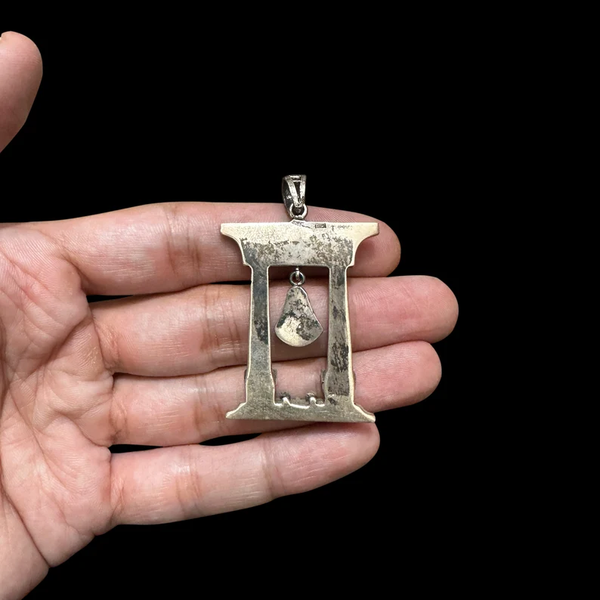 Egyptian Hathor Temple Necklace - Antique Silver Egyptian Pendant