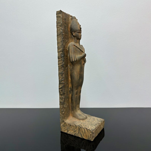 Mystical Osiris Statue – Hand-Carved Stone Egyptian God Sculpture