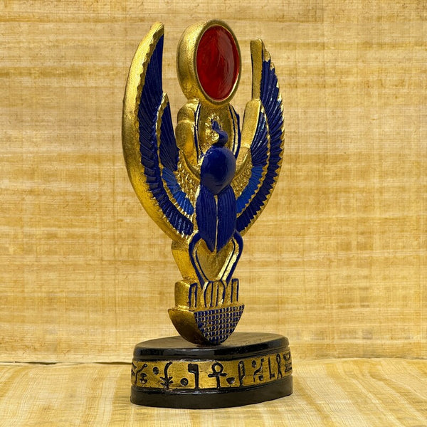 Rare Winged Scarab Beetle Sculpture – Ancient Egyptian Symbol