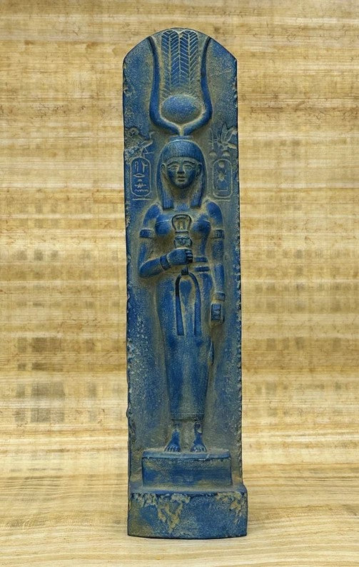 Handmade Hathor Statue, Egyptian Goddess of Love, Beauty and Fertility