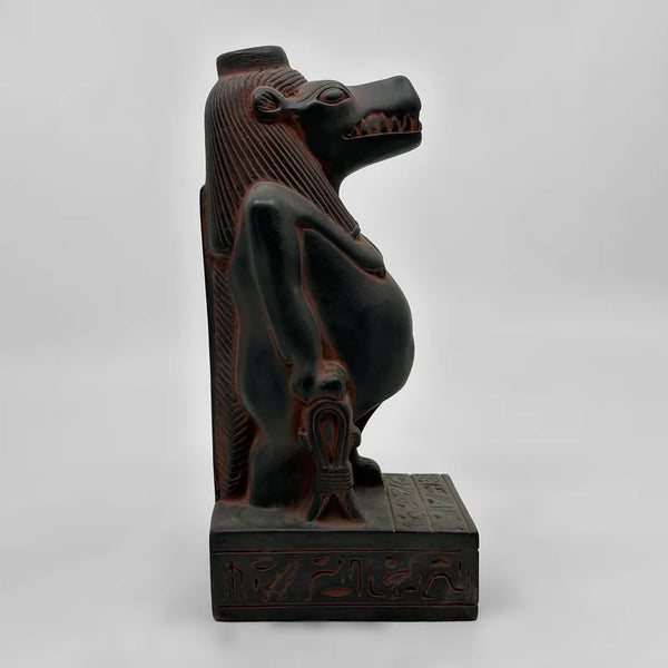 RARE Black Taweret Statue – Goddess of Protection and Childbirth