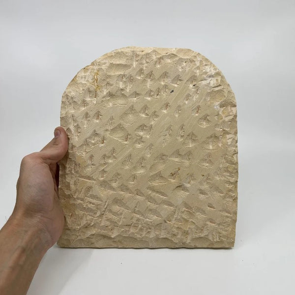 Handcrafted Egyptian Khonsu Stele – Authentic Moon God Tablet