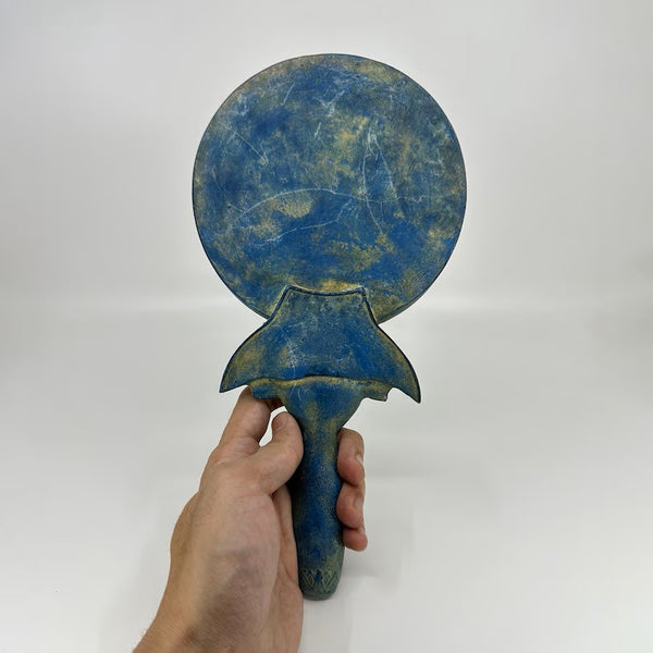 Authentic Hathor Mirror - Handmade Sacred Mirror of Goddess Hathor