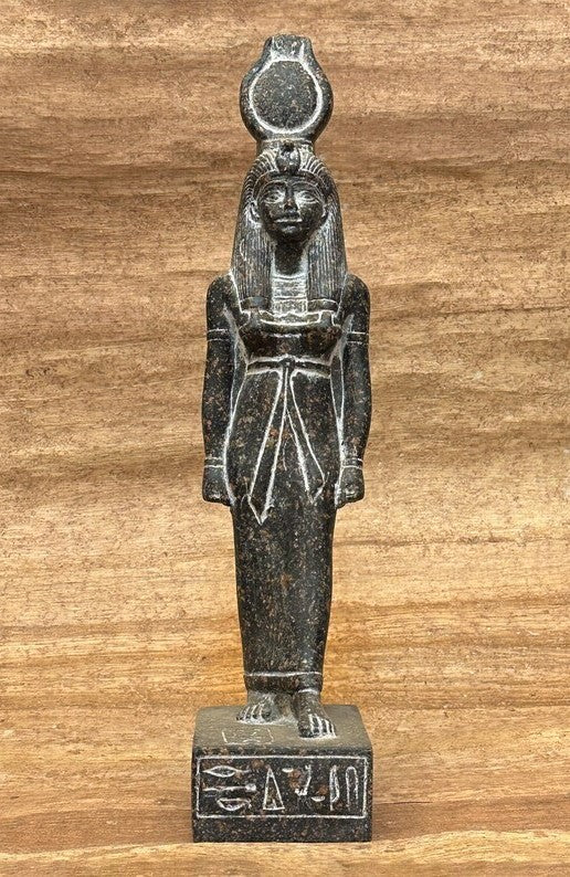 Rare Ancient Egyptian Granite Statue of Goddess Hathor – Divine Cow Goddess of Love
