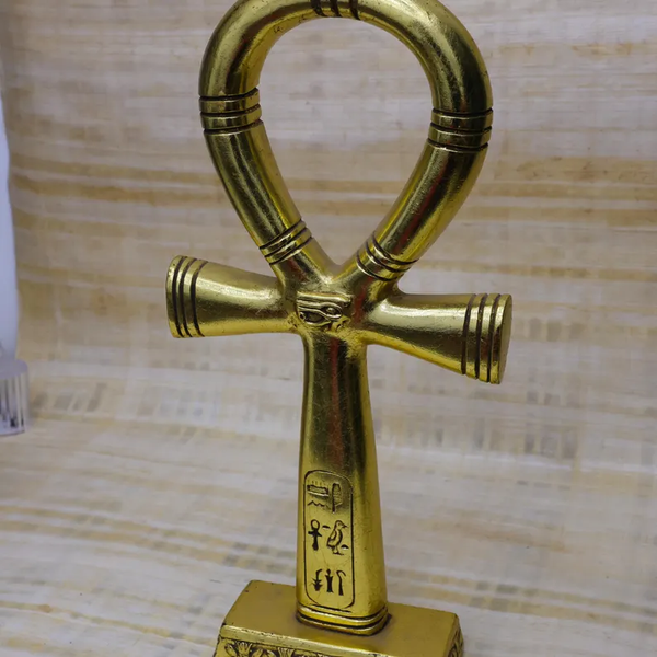 Handmade Egyptian Golden Ankh – Sacred Symbol of Eternal Love and Life