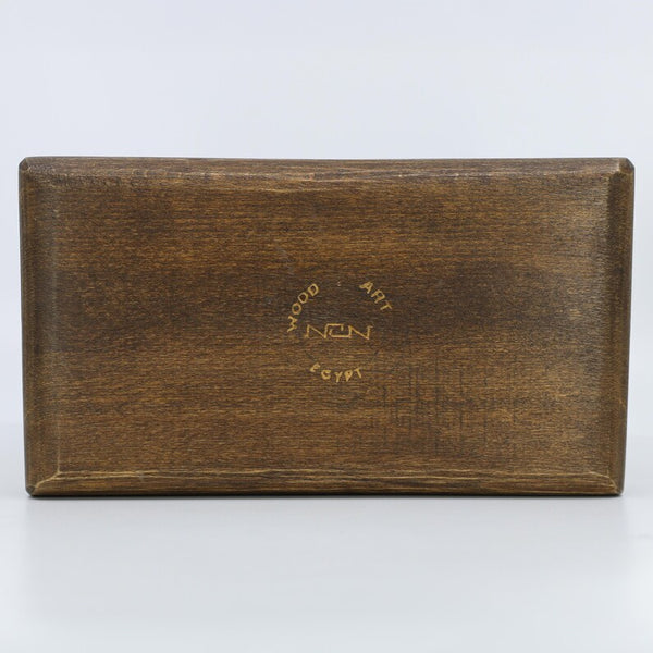 Handmade Egyptian Wooden Jewelry Box - Goddess Isis Carved Design