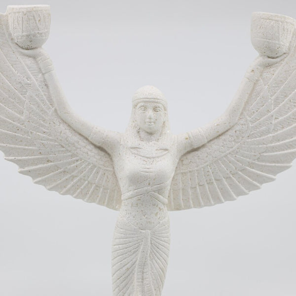 Handmade Isis Candle Holder Statue - Goddess of Magic and Healing