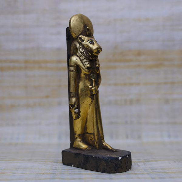 Handmade Egyptian Goddess Sekhmet Sculpture for Healing and Power