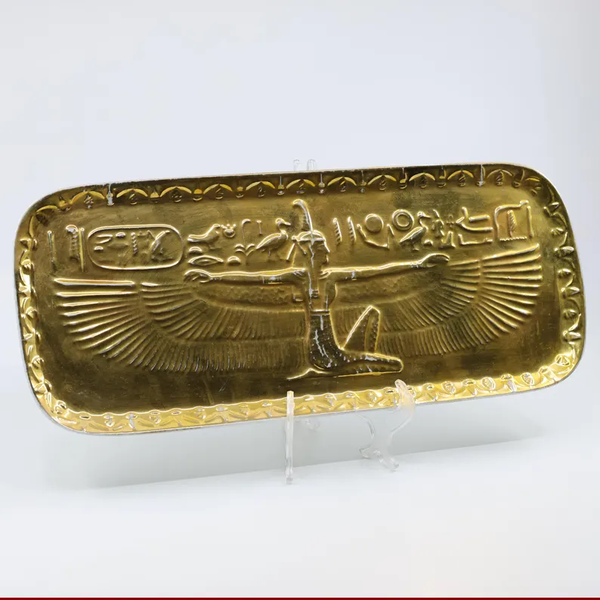 Handmade Egyptian Maat Tray - Goddess of Truth and Justice Artifact