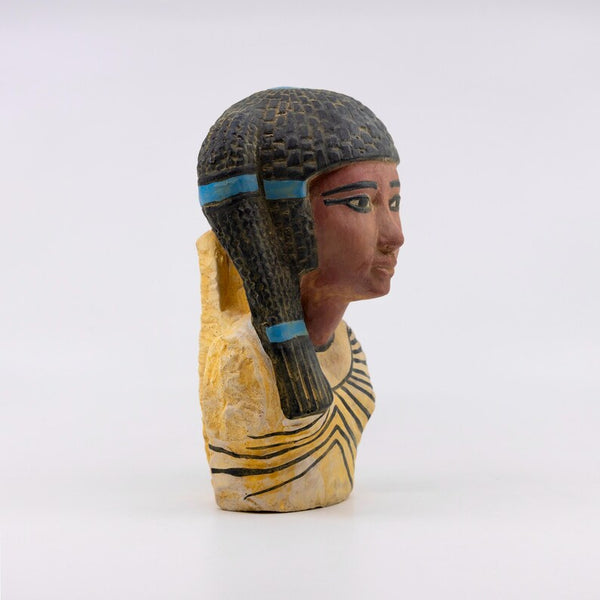 Handcrafted Ancient Egyptian Bust of Queen Meritaten