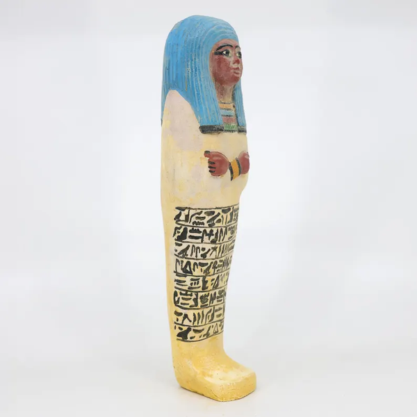 Sacred Egyptian Ushabti Statue - Handmade Spirit Servant for Afterlife