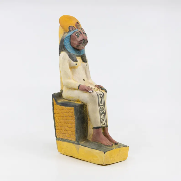 Handmade Sekhmet Statue - Egyptian Sculpture of the Lioness Goddess