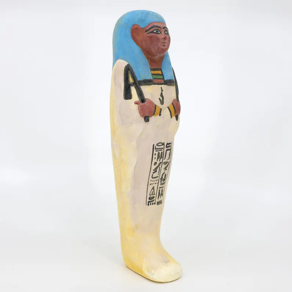 Ancient Egyptian Ushabti Statue – Handmade Limestone Funerary Figurine