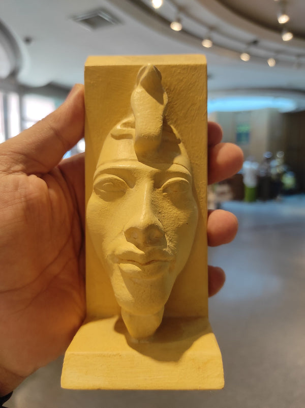 King Akhenaten's Face Sculpture, Certified Museum Reproduction