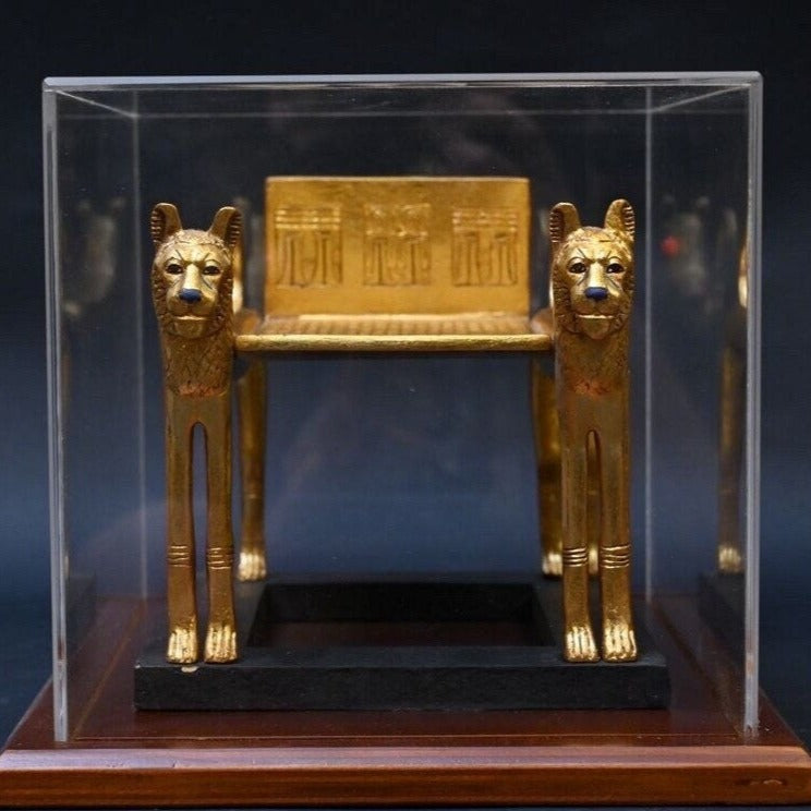 Funerary Bed in the form of two Elongated lionesses