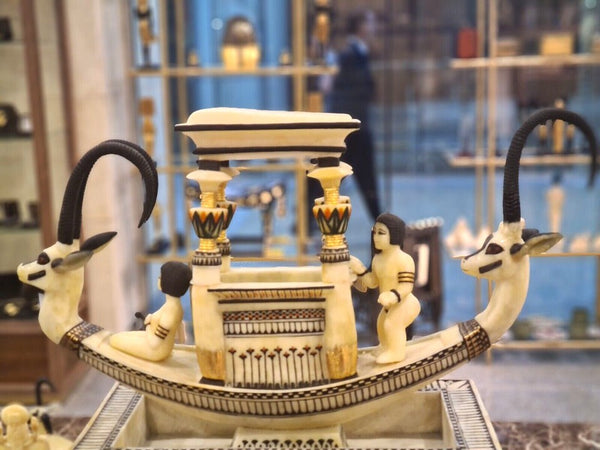 Limited Basin with a Boat from tomb of Tutankhamun (Museum Version)