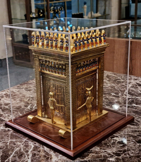 Limited Edition CANOPIC SHRINE of King Tutankhamun's Gilded Canopic