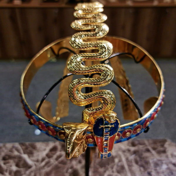 Limited Edition King Tutankhamun 24K Gold plated Handmade Royal Diadem