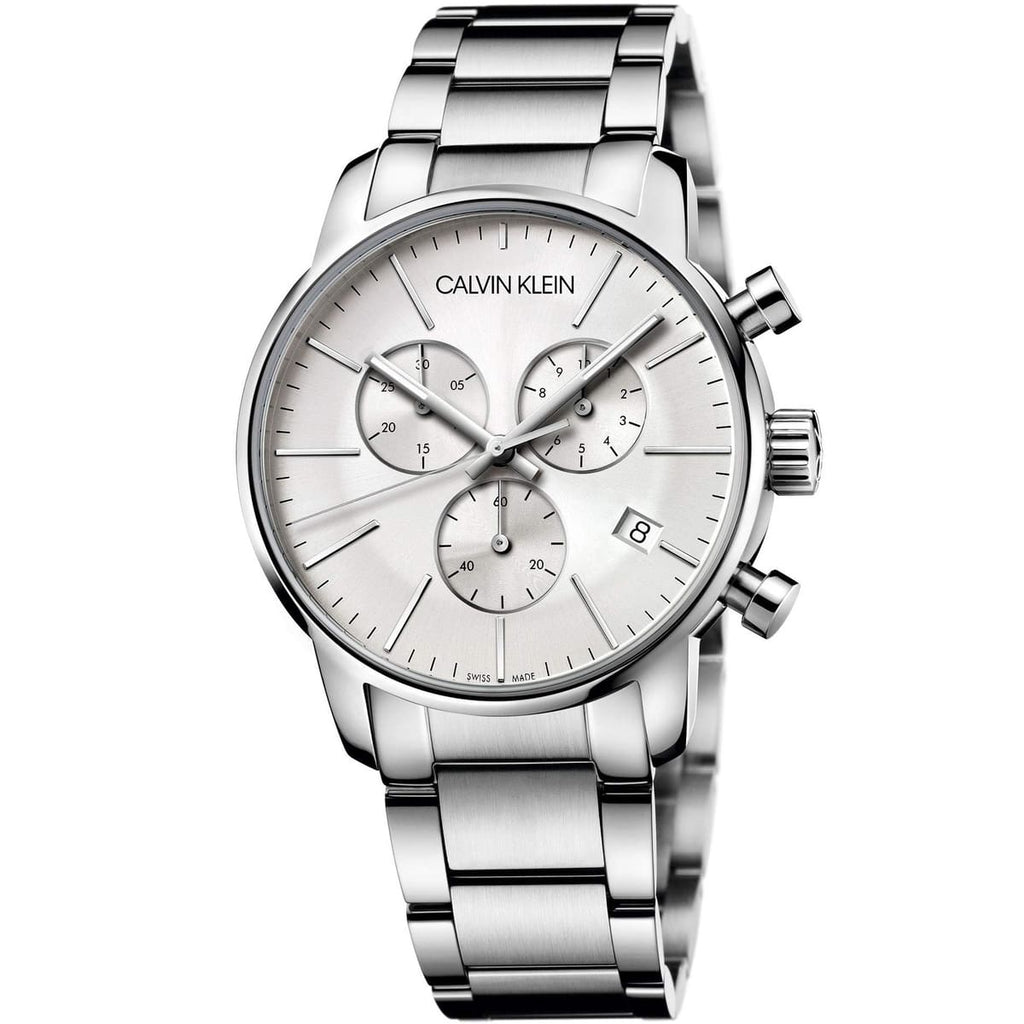 Calvin Klein City Watch K2G27146 - Silver Dial and Polished Metal Band