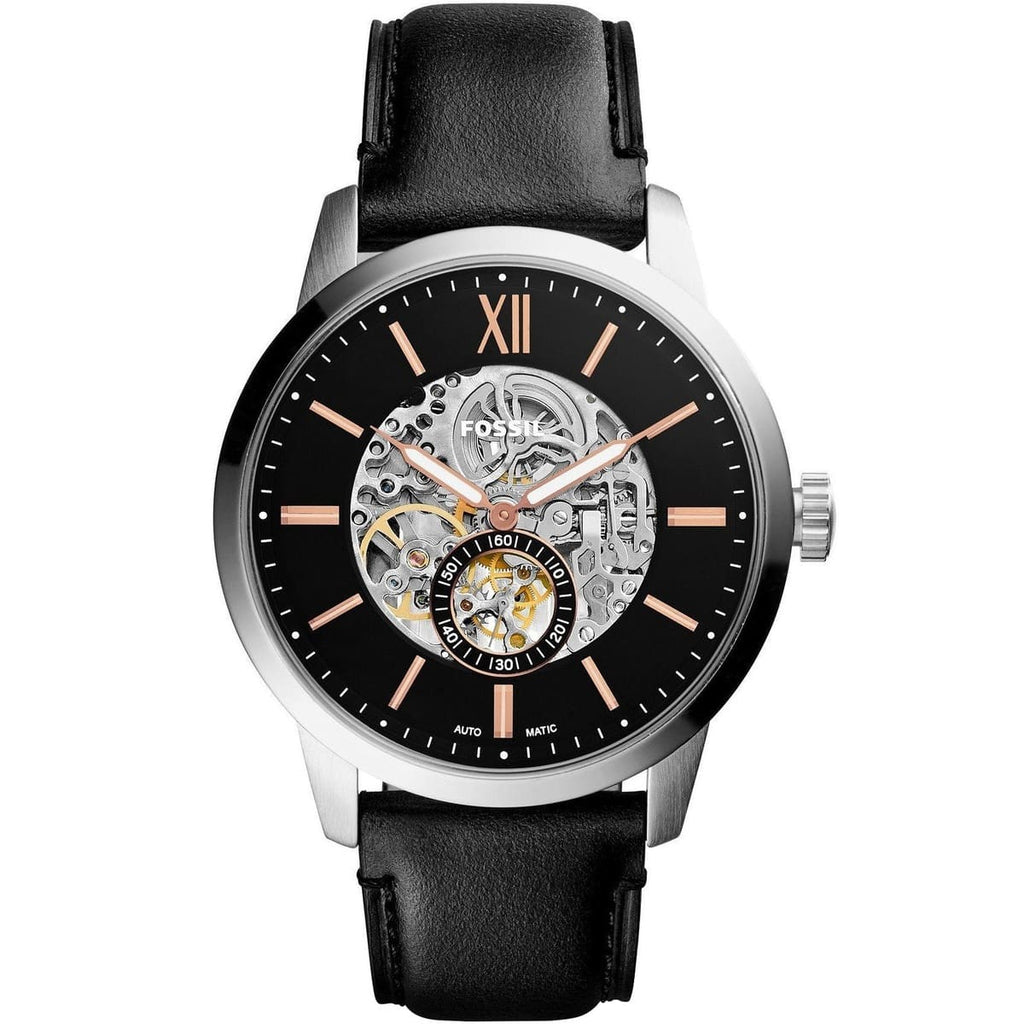 Fossil Townsman ME3153 Men's Watch - Black Dial and Leather Strap