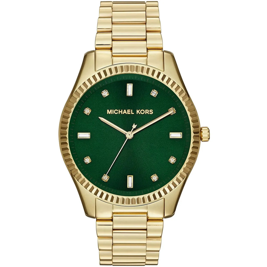 Michael Kors Felicity MK3226: Elegant Green and Gold Men's Watch