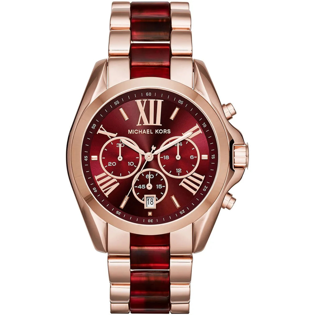 Michael Kors Bradshaw MK6270: Red Men's Watch with Multi-Tone Bracelet