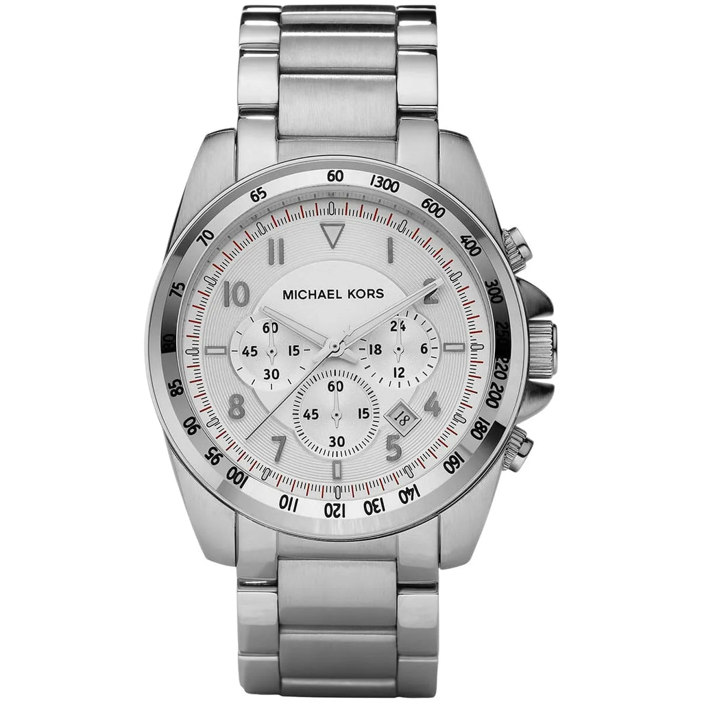 Men's Silver-Tone Chronograph by Michael Kors | Sleek Design | MK8131