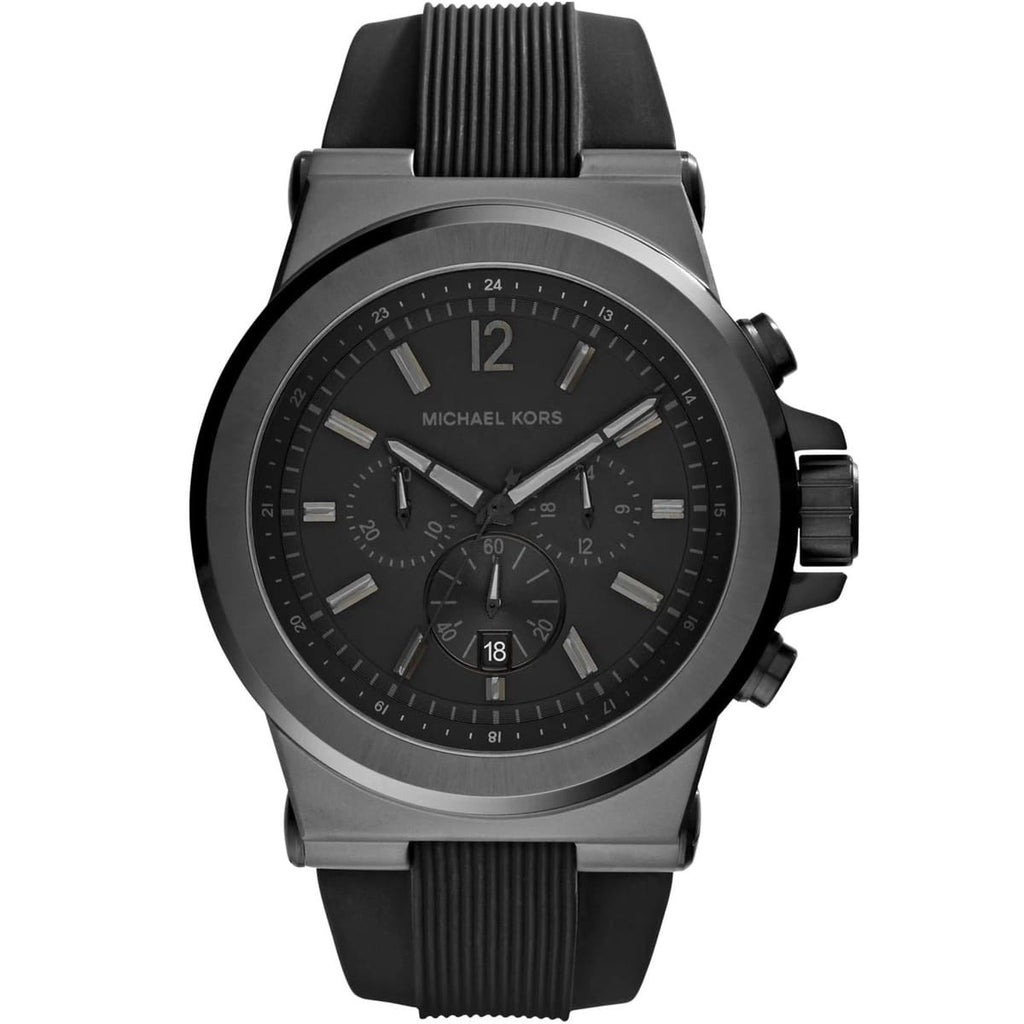 Michael Kors Men's Tactical Dylan Watch MK8206 | Black Rubber Strap