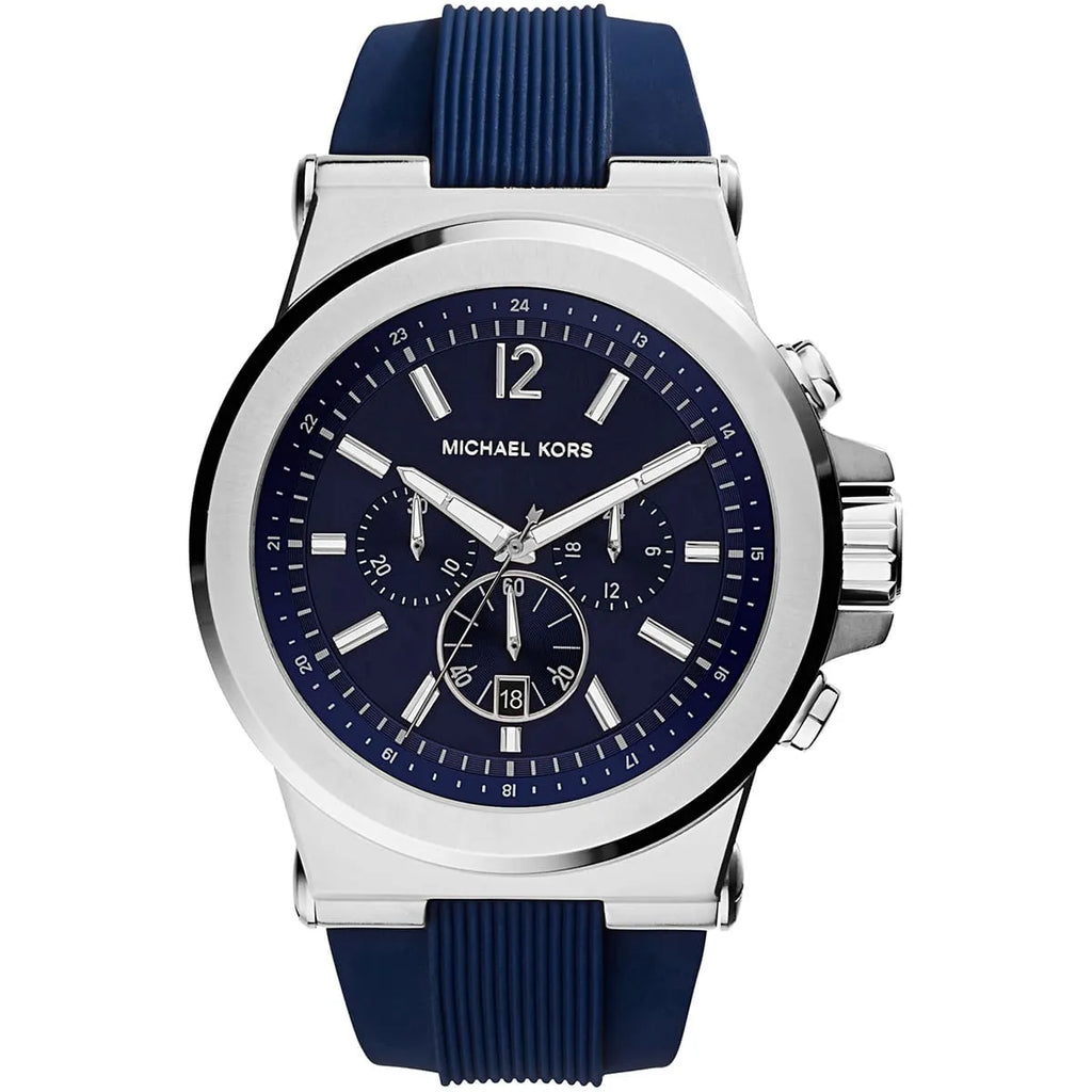 Michael Kors Men's Sport Watch MK8303 | All-Blue Silicone Strap