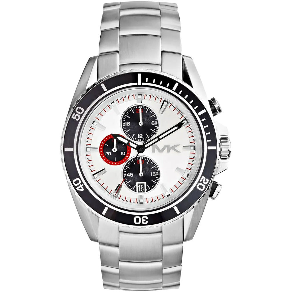 Michael Kors Lansing Watch MK8339 | White Dial with Silver Metal
