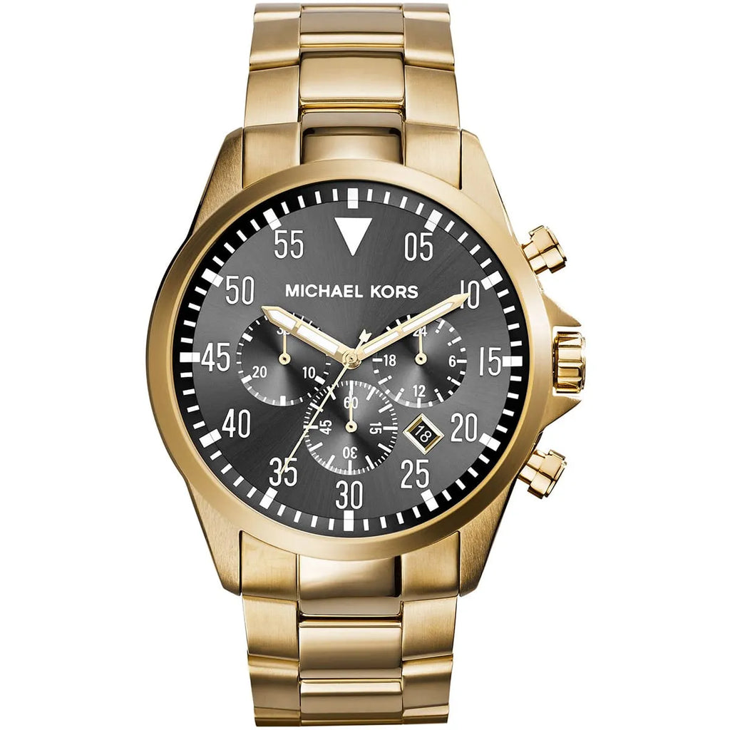 Michael Kors Gage Watch MK8361 - Black Dial and Metal Bracelet