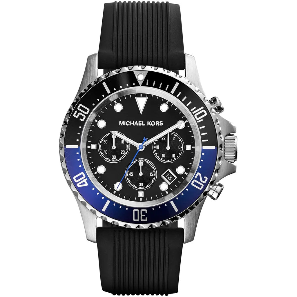 Michael Kors Everest Watch MK8365 - Black Dial and Silicone Strap