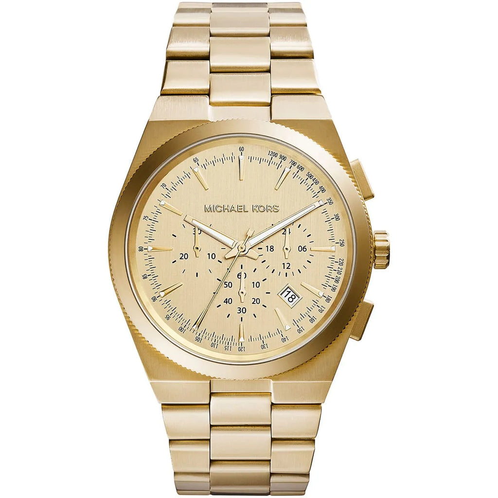 Michael Kors Channing MK8404 Watch | Gold Dial and Metal Bracelet