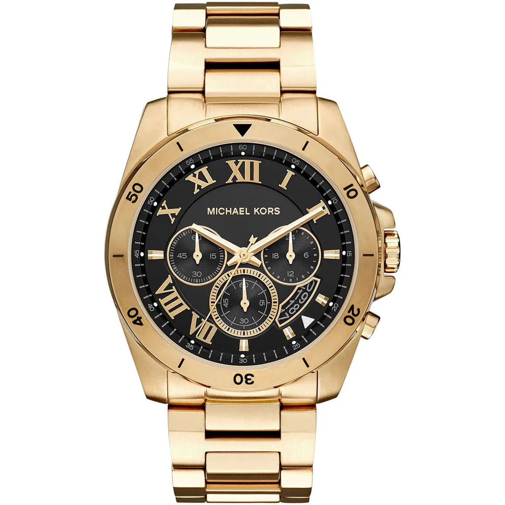 Michael Kors Brecken Men's WatchMK8481 Gold Case with Black Dial