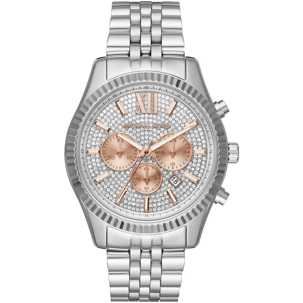 Michael Kors Lexington Watch MK8515 - Silver Dial and Metal Bracelet
