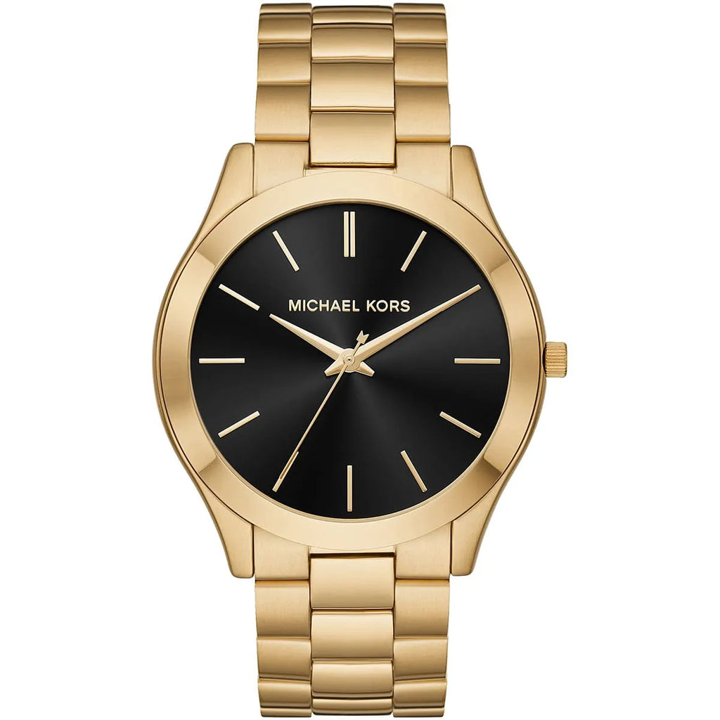 Michael Kors Runway Watch MK8621 - Gold Stainless Steel, Black Dial