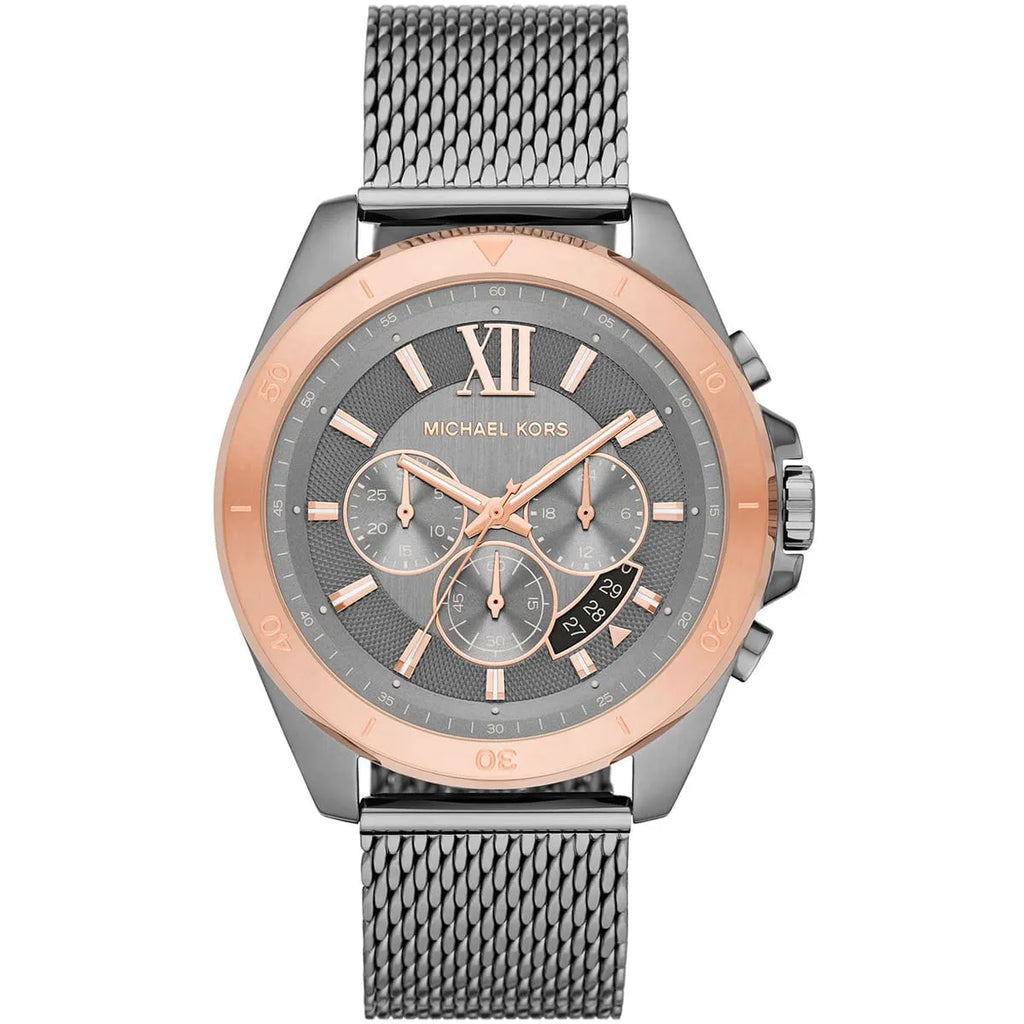 Michael Kors Brecken Watch MK8868 - Gray Dial and Metal Mesh Strap