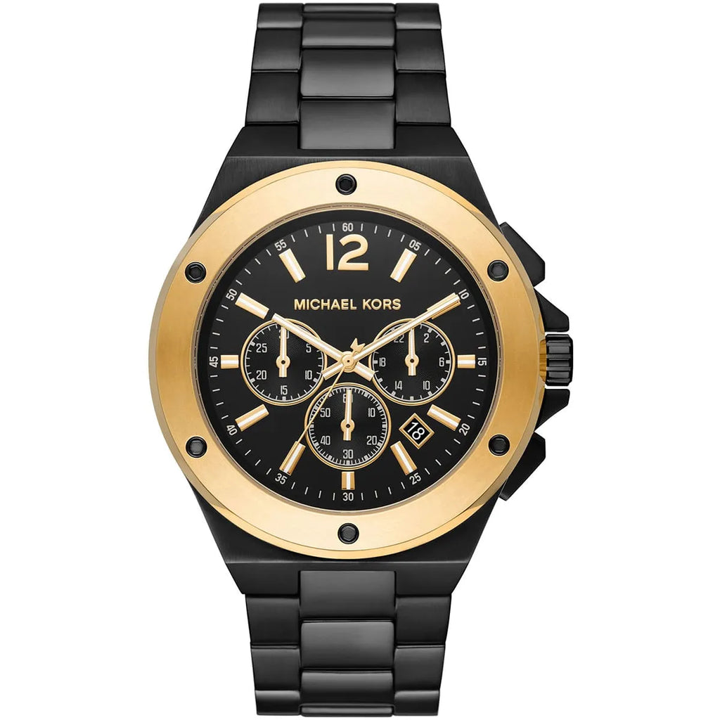 Michael Kors Men's Lennox Watch | Matte Black Stainless Steel | MK8941