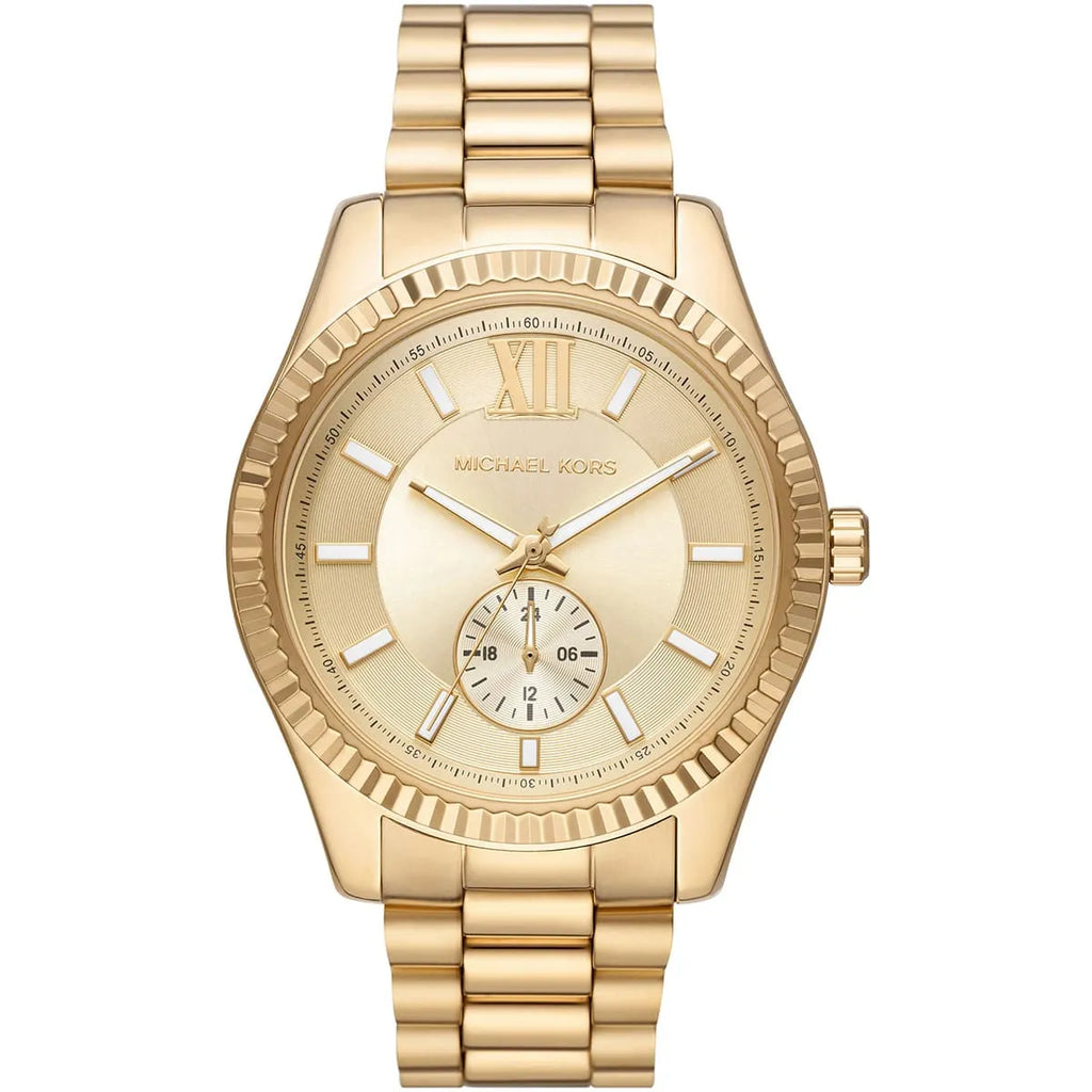 Michael Kors Men's Lexington Watch | Gold Case with Gold Dial | MK8947