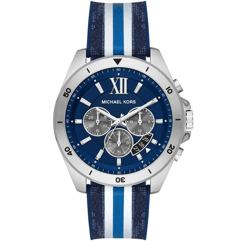 Michael Kors Brecken Watch MK8950 - Navy Blue Dial and Rubber Strap