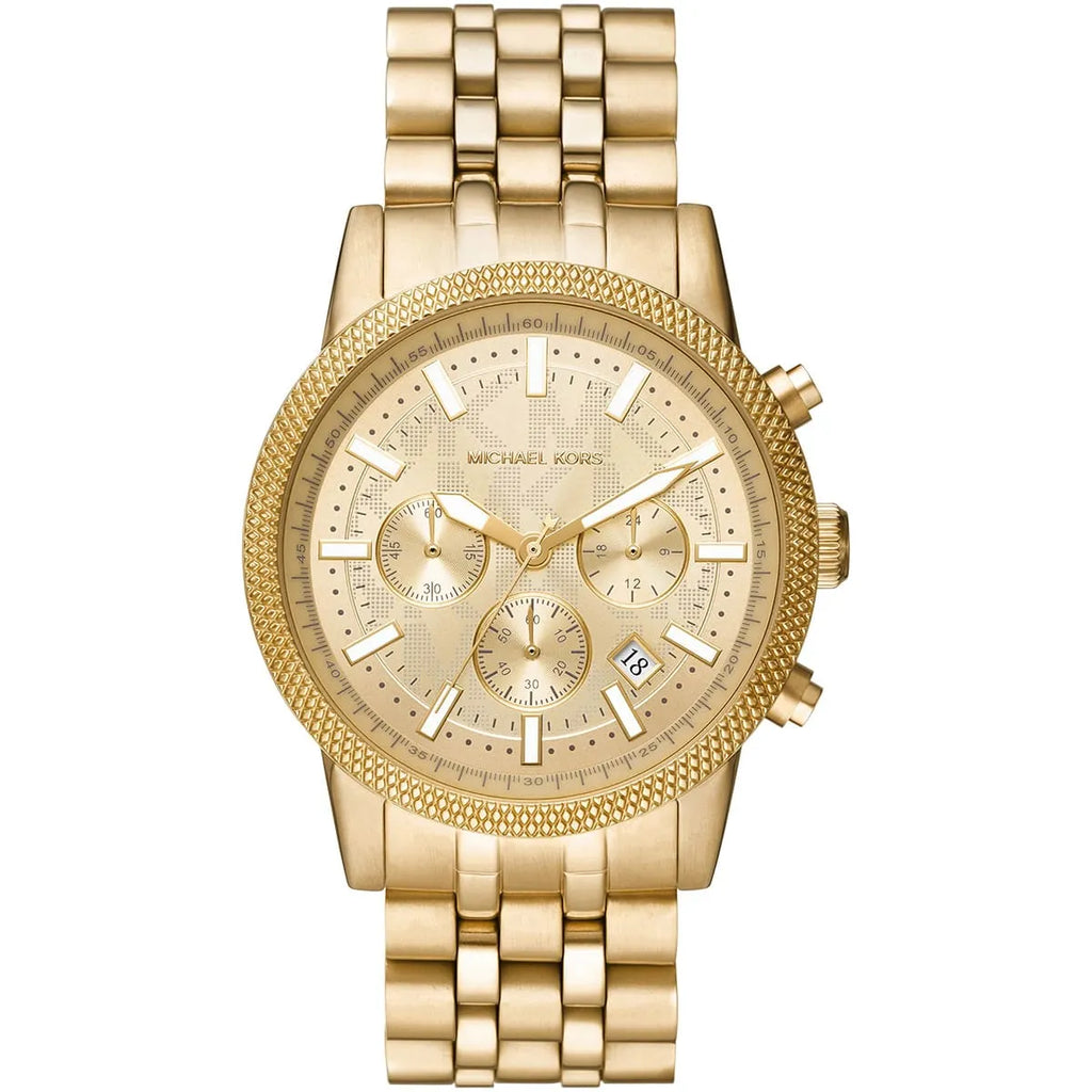Michael Kors Hutton Watch MK8953 - Gold Dial and Matching Bracelet