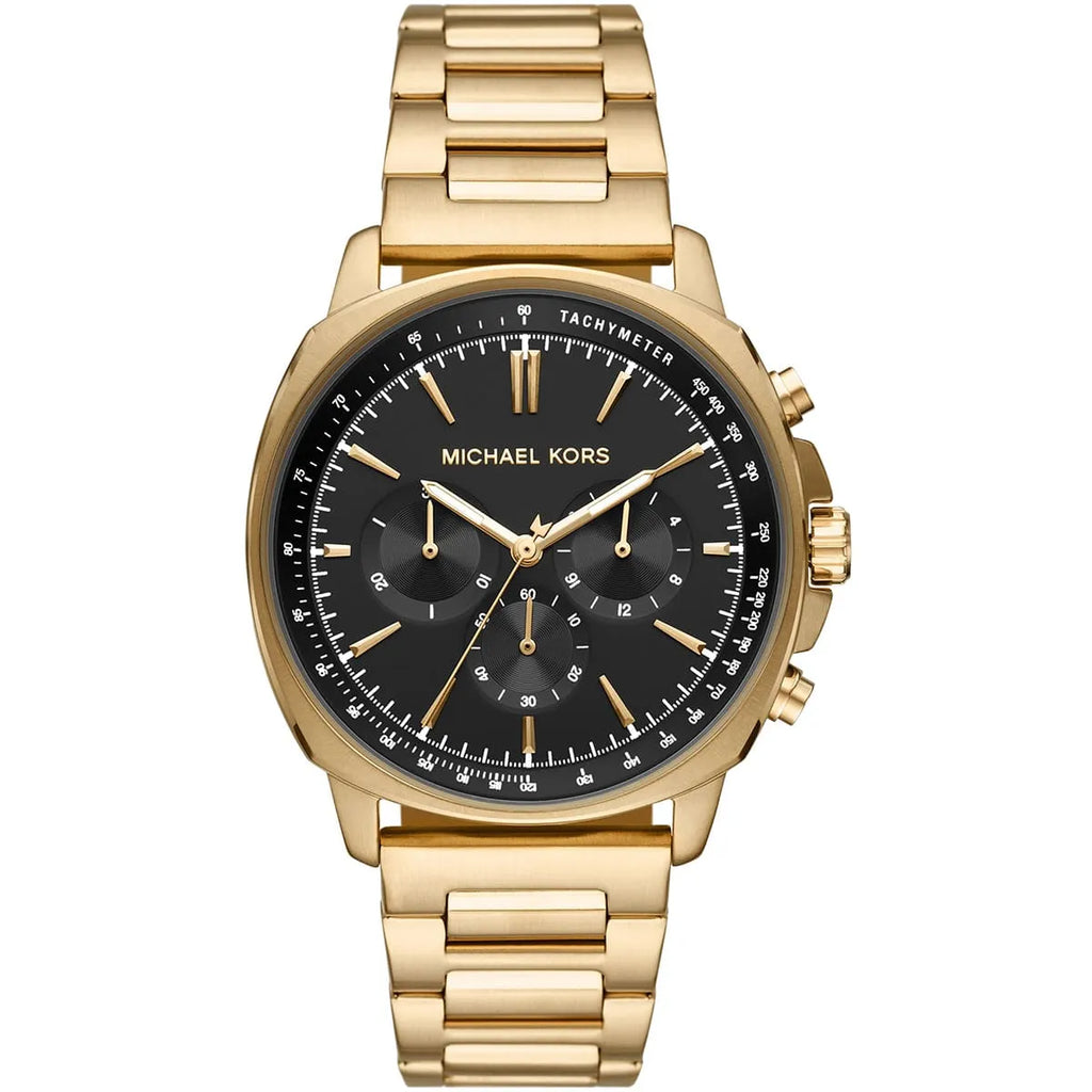 Michael Kors Sullivan Watch MK8969 - Black Dial with Gold Metal Band