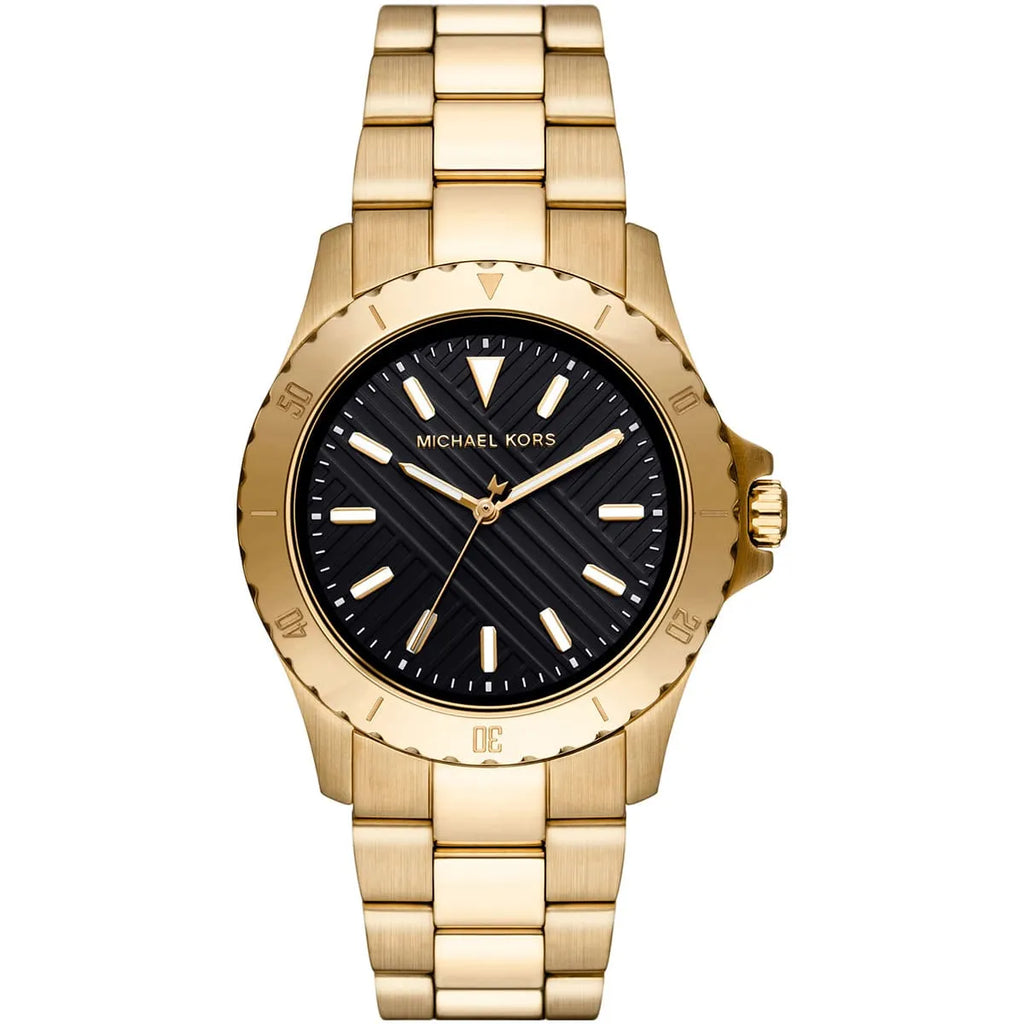 Michael Kors Men's Premium Everest Watch MK9078 - Gold Metal Bracelet