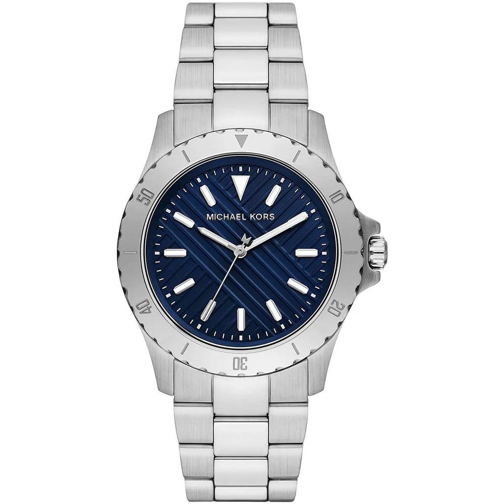 Michael Kors Everest MK9079: Maritime Blue Watch with Silver Accents
