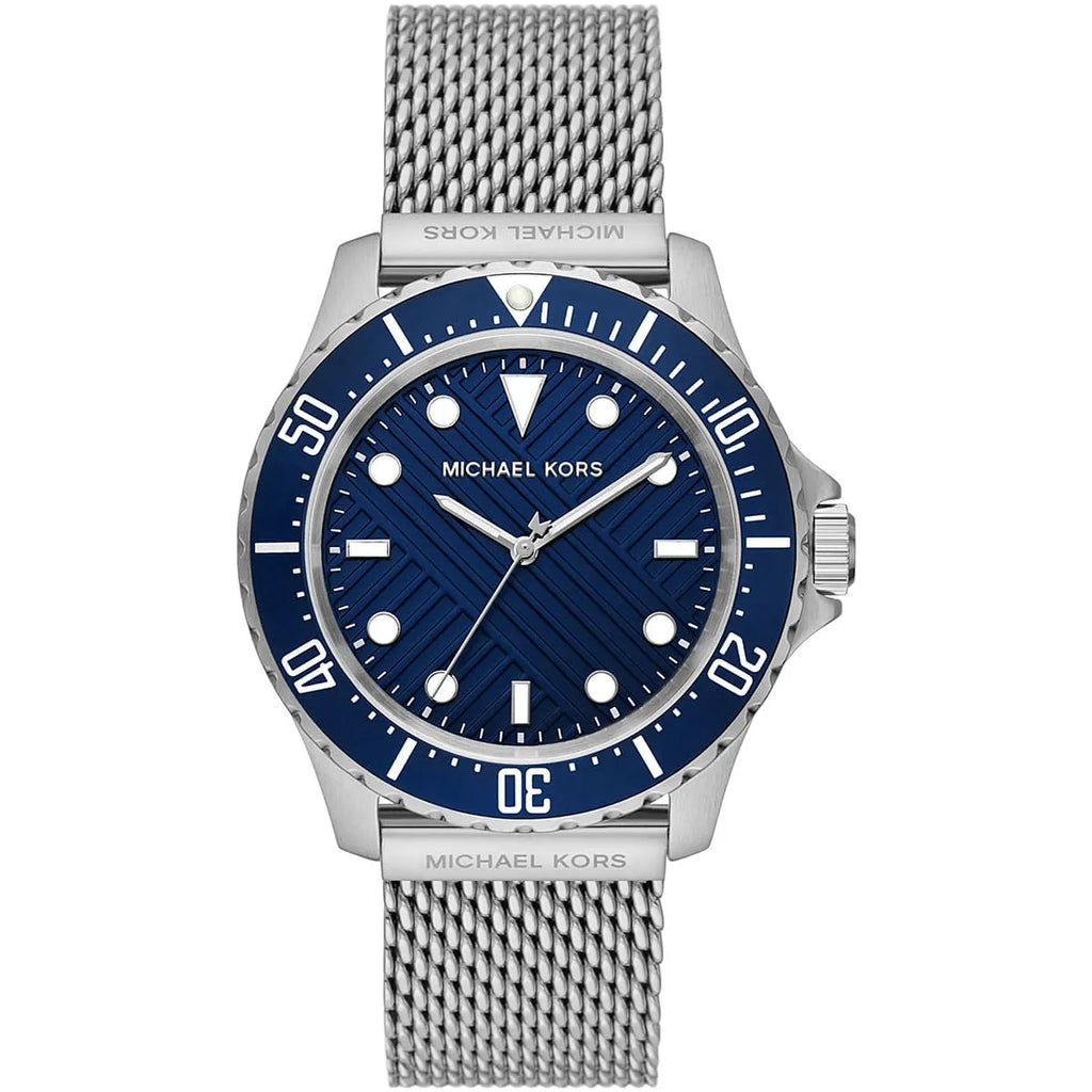 Michael Kors Everest Watch MK9082 - Blue Dial and Silver Mesh Strap