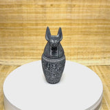 Canopic Jars Set — Basalt, Four Sons of Horus Replica