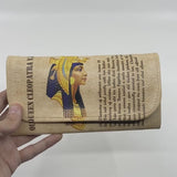 Egyptian Leather Wallet Set — Cleopatra, King Tut and Ankhesenamun
